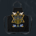 Love and Light Hanukkah Jew Menorah Jewish Chanuka Apron<br><div class="desc">Hanukkah is a Jewish festival commemorating the rededication of the Second Temple It is also known as the Festival of Lights,  Chanukah.</div>