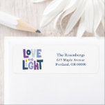 "Love and Light"  Hanukkah Label<br><div class="desc">"Love and Light"  Hanukkah design.</div>