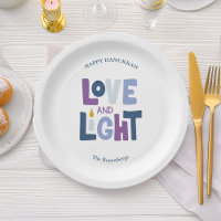 "Love and Light"  Hanukkah Label
