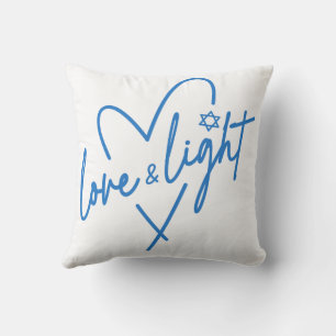 Love and Light Hanukkah Throw Pillow