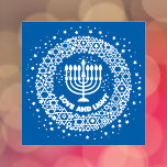 Love and light menorah self-inking stamp<br><div class="desc">Celebrate eight days and eight nights of the Festival of Lights with Hanukkah cards and gifts. The festival of lights is here. Light the menorah, play with the dreidel and feast on latkes and sufganiyots. Celebrate the spirit of Hanukkah with friends, family and loved ones by wishing them Happy Hanukkah....</div>