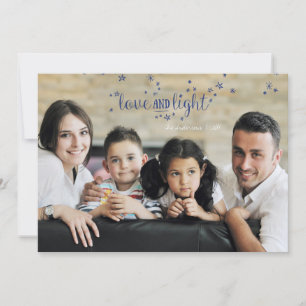 Love and Light Stars Holiday Photo Card