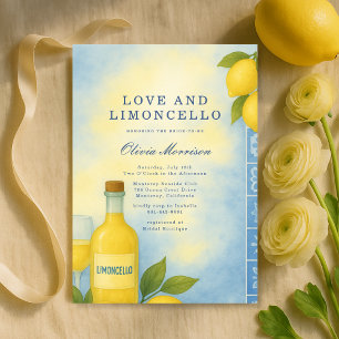Love and Limoncello Italian Bridal Shower Invitation