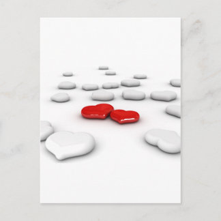 Love and Many Hearts Postcard