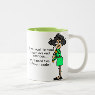 Love and Marriage Humour Two-Tone Coffee Mug