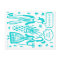 Love and More Bowls - Pyrex Butterprint Turquoise