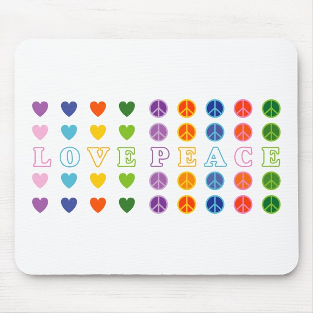 Love and Peace (02) Mouse Pad (Front)