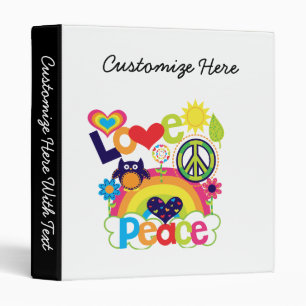 Love and Peace Baby Binder
