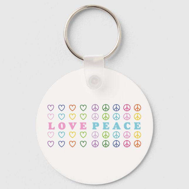 Love and Peace Keychain (Front)