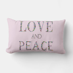 Love and Peace Lumbar Pillow
