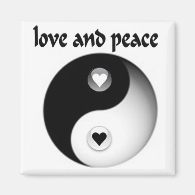 Love and Peace  Magnet (Front)