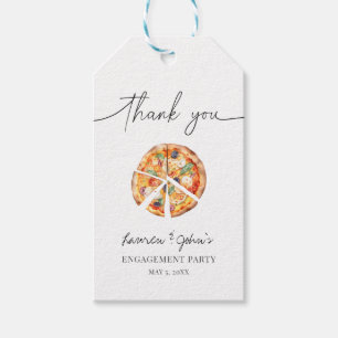 Love and Pizza Engagement Party Gift Tags