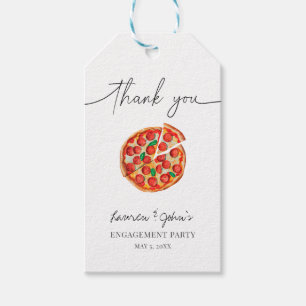 Love and Pizza Engagement Party Gift Tags
