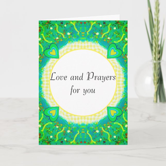 Love and Prayers for you  Card (Front)