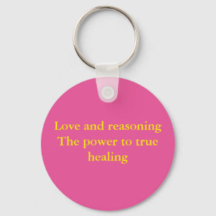 Love and reasoning keychain