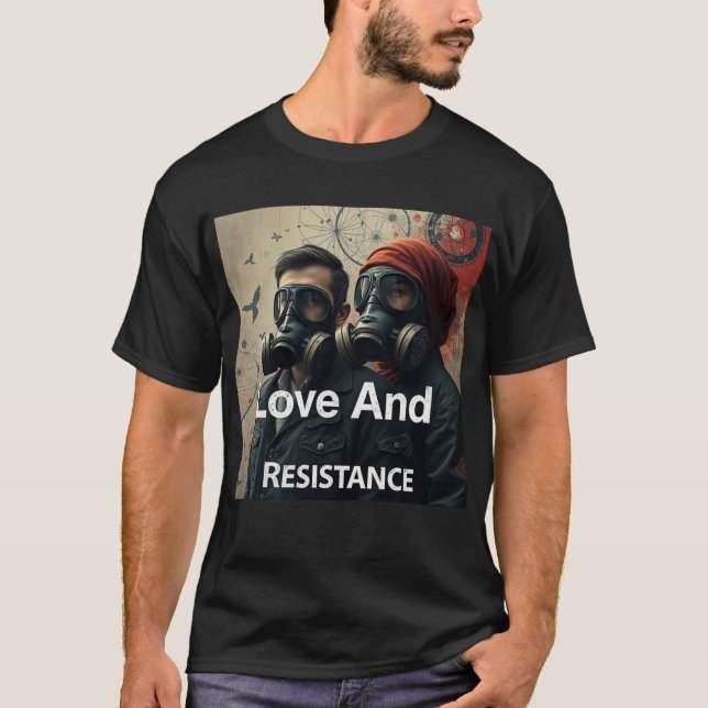 LOVE AND RESISTANCE Kafka Romantics Modern Graphic T-Shirt (Front)