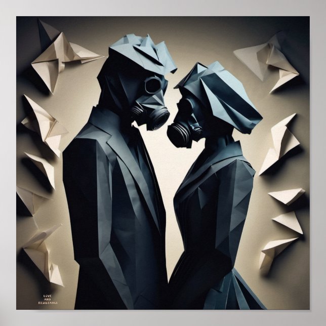 LOVE AND RESISTANCE Origami Poster (Front)
