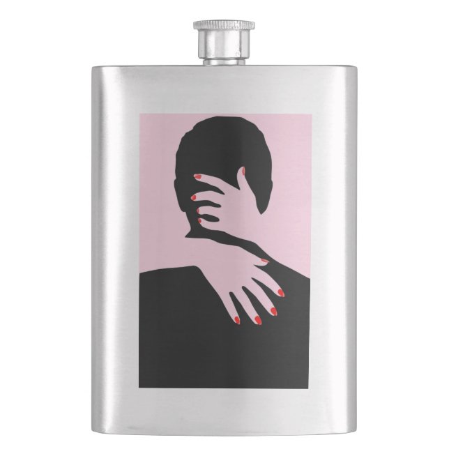 LOVE AND ROMANCE HIP FLASK (Front)