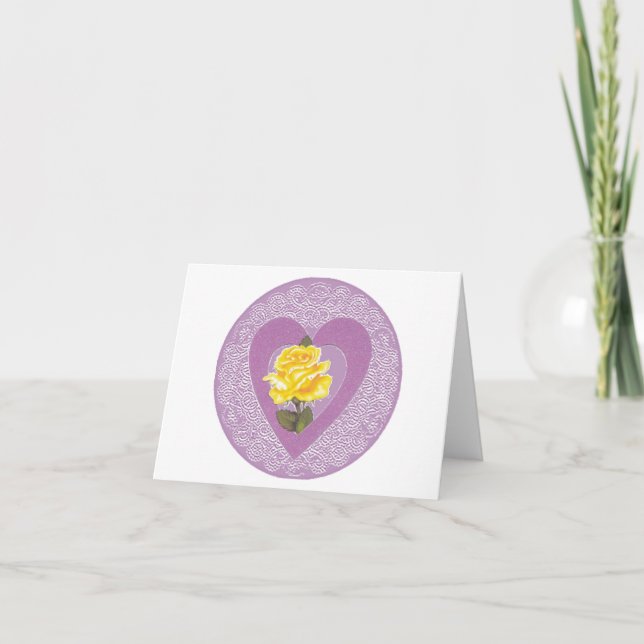 Love and Roses Greeting Card (Front)