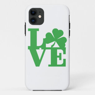 LOVE and Shamrocks iPhone 11 Case