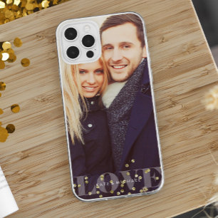 Love and Sparkles Overlay Custom Photo iPhone 15 Plus Case