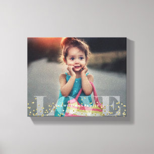 Love and Sparkles Photo Canvas Print