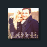 Love and Sparkles Photo Canvas Print<br><div class="desc">Full bleed photo canvas. Personalize it with your wedding date,  family name,  or any text of your choice for a beautiful and unique piece of wall art.</div>