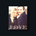 Love and Sparkles Photo Canvas Print<br><div class="desc">Full bleed photo canvas. Personalize it with your wedding date, family name, or any text of your choice for a beautiful and unique piece of wall art.</div>