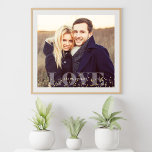 Love and Sparkles Photo Poster<br><div class="desc">Full bleed photo design. Personalize it with your wedding date, family name, or any text of your choice for a beautiful and unique piece of wall art.</div>