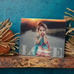 Love and Sparkles Plaque<br><div class="desc">Stylish and chic photo keepsake that can be personalized for a one of a kind gift.</div>