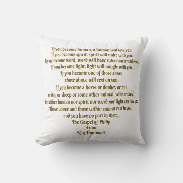 Love and Spirit Throw Pillow (Front)