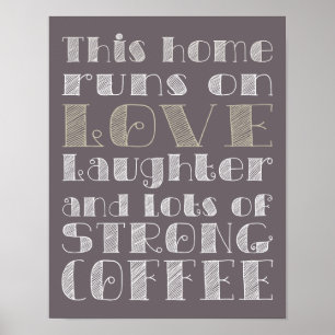 Love and Strong Coffee Poster