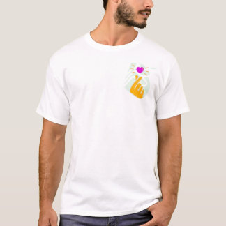 Love and Support Hand Gesture T-Shirt Design