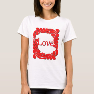 Love and Swirled Border Shirt
