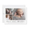 Love and Thanks Baby Photo Birth Announcement