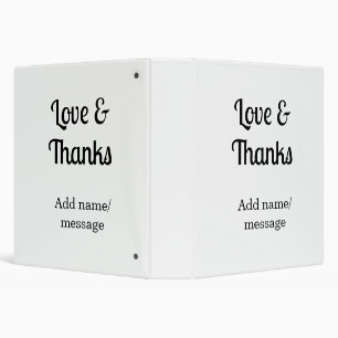 Love and thanks business name text message binder