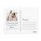 Love and Thanks Navy Blue Wedding Photo Thank You
