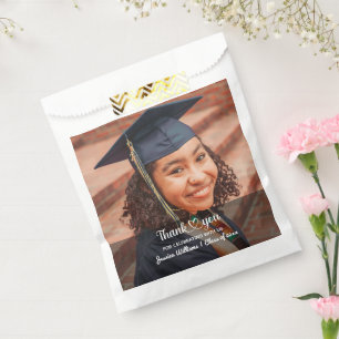 Love And Thanks Personalized Custom Photo Grad Favour Bag