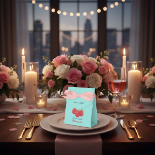 Love and Thanks Raspberry Custom  Favor Box