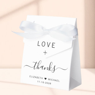 Love And Thanks Wedding Favor Box