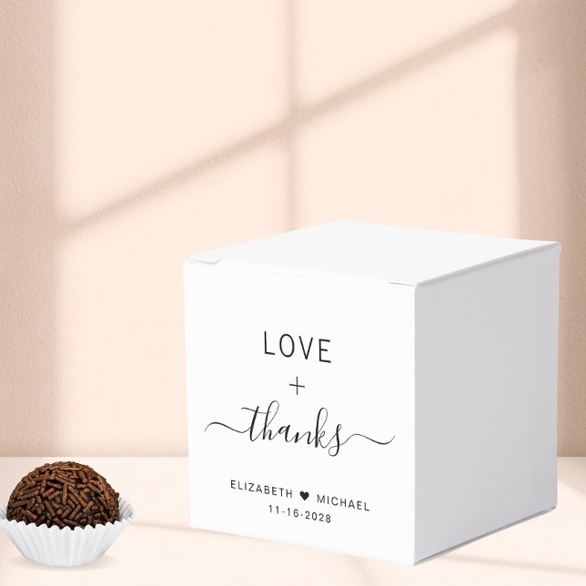 Love And Thanks Wedding Favor Box (Creator Uploaded)