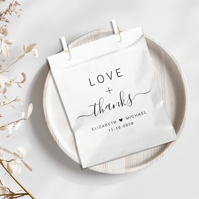 Love And Thanks Wedding Favour Bag (Creator Uploaded)