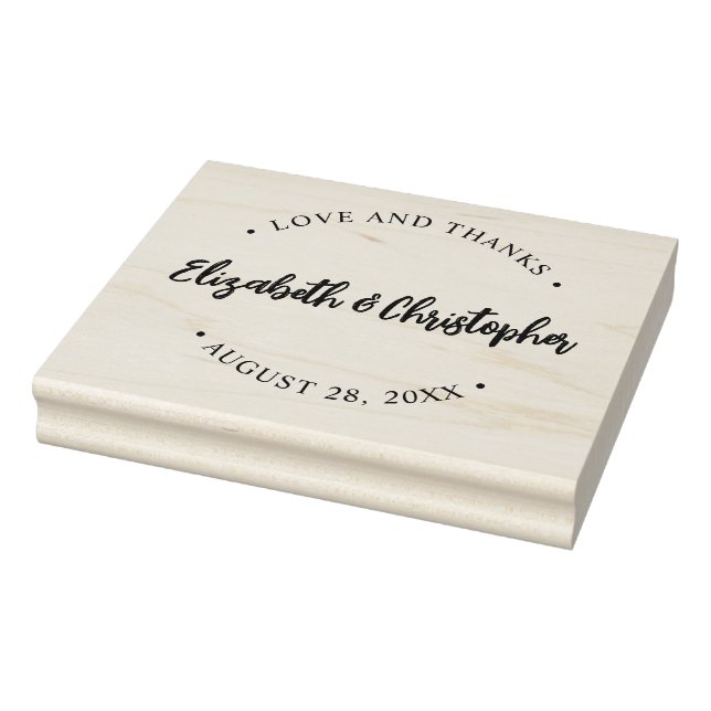 Love and thanks Wedding Thank you Custom Rubber Stamp (Stamp)