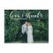 Love and Thanks Whimsical Script Photo Wedding