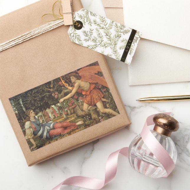 Love and the Maiden by John Stanhope Sticker (Gifting)