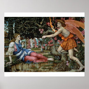 Love and the Maiden (oil on canvas) Poster