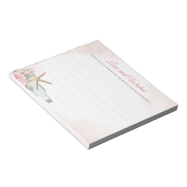 Love and Wishes Notepad (Angled)