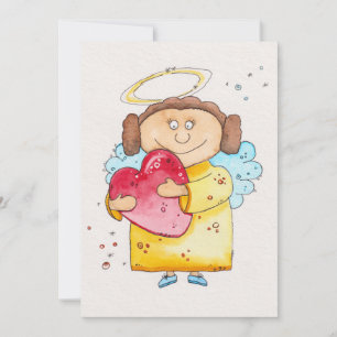 Love Angel Christmas Greeting Card