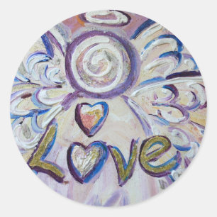 Love Angel Word Art Decal Stickers