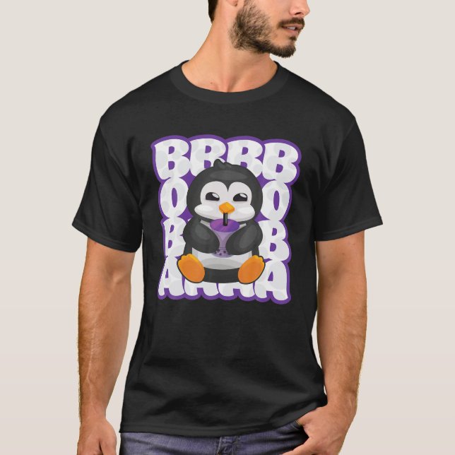 Love Anime Boba Bubble Tea Drink Cute Kawaii Chubb T-Shirt (Front)
